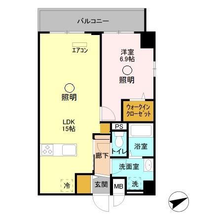 GARDEN HOUSE3大宮土呂駅前(1LDK/2階)の間取り写真