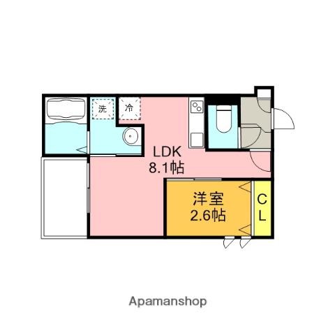 REGALEST SMART 宮原(1LDK/2階)の間取り写真