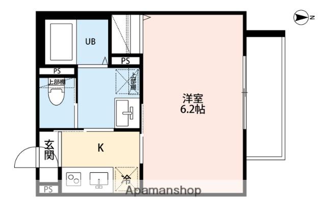 ROBOT HOME 西大宮Ⅱ(1K/3階)の間取り写真