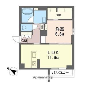 べレオ宝来(1LDK/1階)の間取り写真