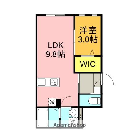 KEIAI RESIDENCE 西大宮Ⅱ(1LDK/3階)の間取り写真
