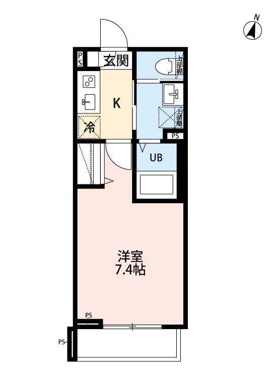 ROBOT HOME 西大宮Ⅵ(1K/1階)の間取り写真