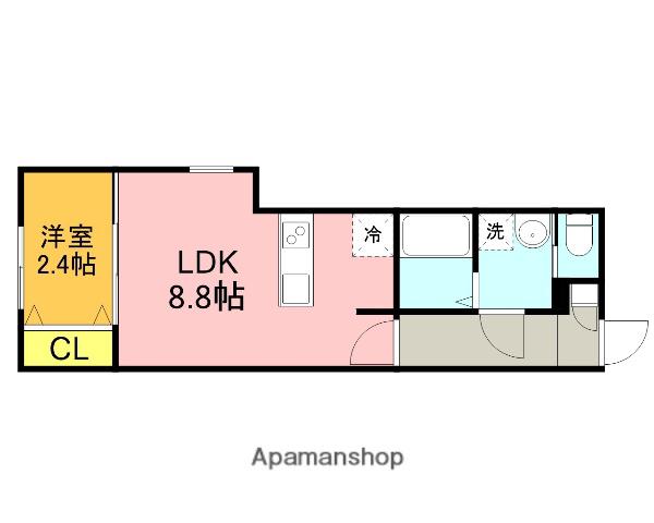 KEIAI RESIDENCE 宮原Ⅱ(1LDK/2階)の間取り写真