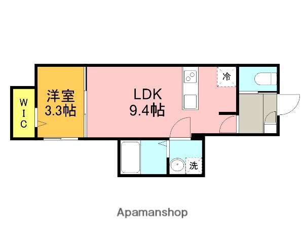 KEIAI RESIDENCE 宮原Ⅱ(1LDK/1階)の間取り写真