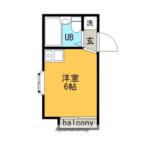 スマイルコートみずほ台(ワンルーム/2階)の間取り写真