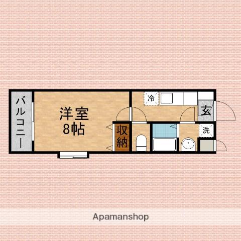 ETERNO LUCE(1K/1階)の間取り写真