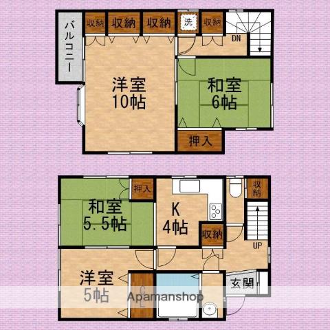 東武鉄道東上線 上福岡駅 徒歩13分 2階建 築31年(4DK)の間取り写真