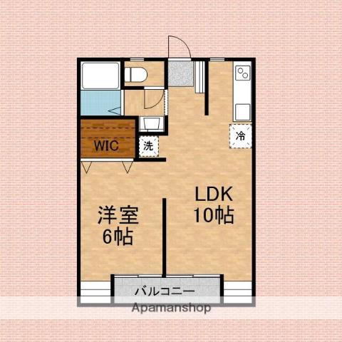 サニーヒルズ(1LDK/1階)の間取り写真