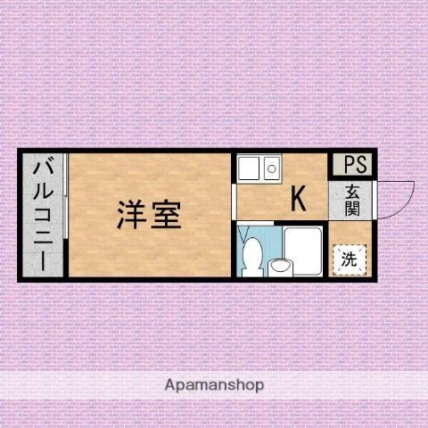 センチュリー志木(1K/4階)の間取り写真