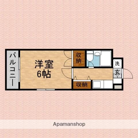 コミュニティハイム(1K/3階)の間取り写真