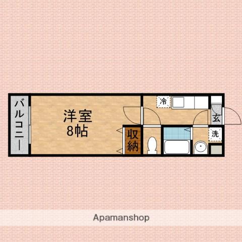 アヴェーレ(1K/1階)の間取り写真