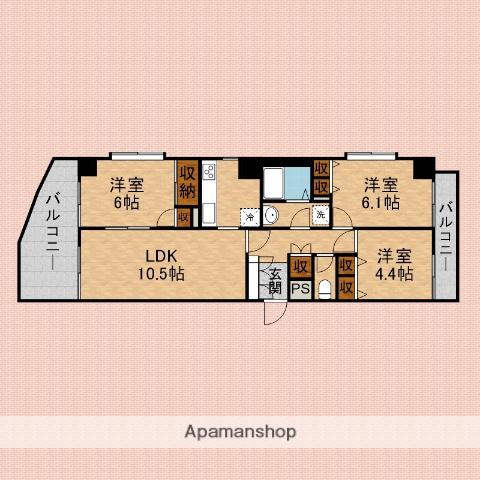 セント・ジョンズ・ハウス志木(3LDK/3階)の間取り写真