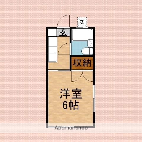 マロニエコート(1K/1階)の間取り写真