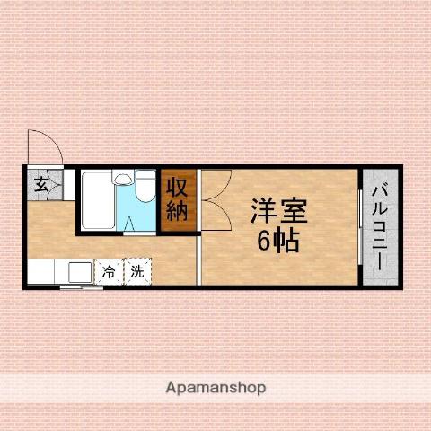サンクレール(1K/3階)の間取り写真