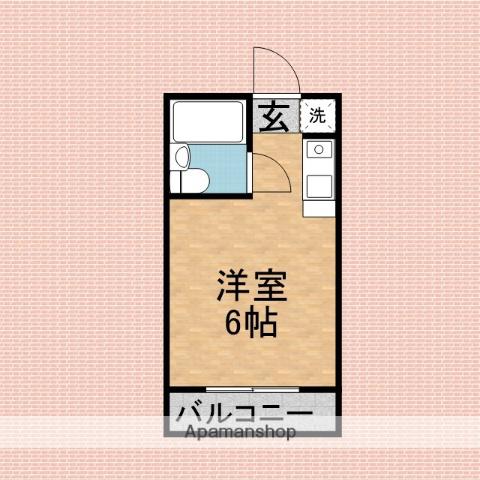 東和プラザA館(ワンルーム/3階)の間取り写真