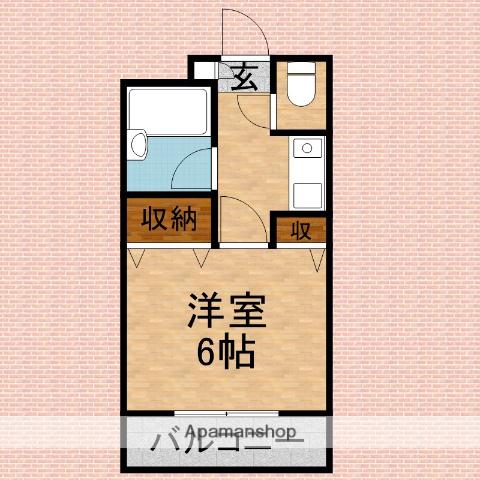 ベルファース朝霞台(1K/3階)の間取り写真