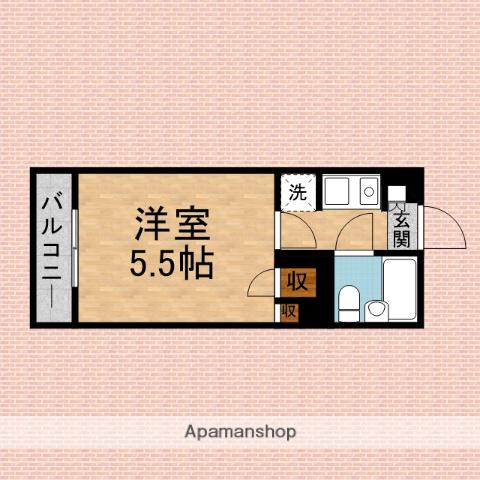 シルフィード志木(1K/2階)の間取り写真