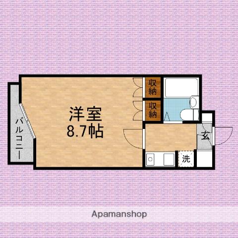 サンライズみずほ台(1K/1階)の間取り写真