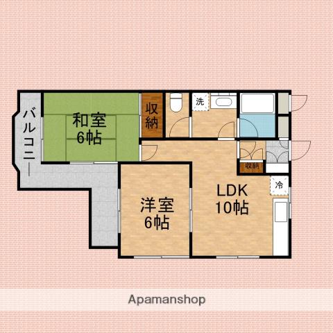 ラッキーヒルズ 3階階 間取り