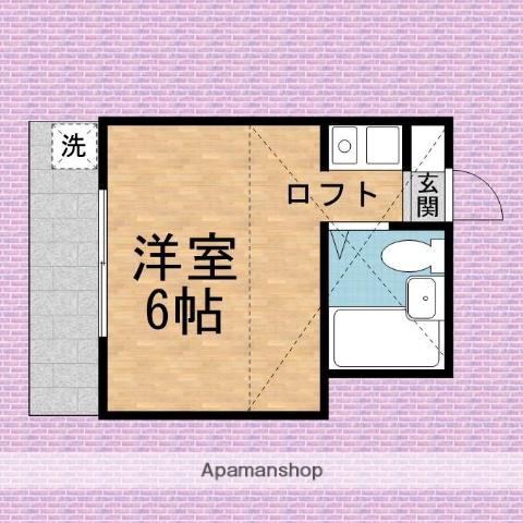 ビューハイム(ワンルーム/1階)の間取り写真