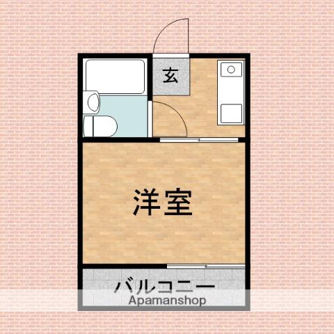 ハイツシバタ(1K/2階)の間取り写真