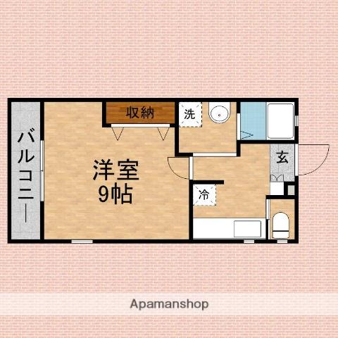 プチカレンズ(1K/1階)の間取り写真