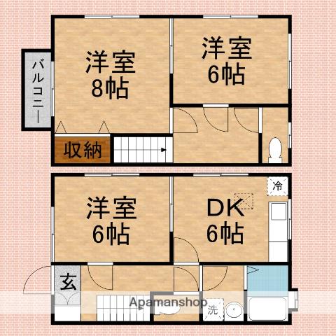 コンフォール(3DK)の間取り写真