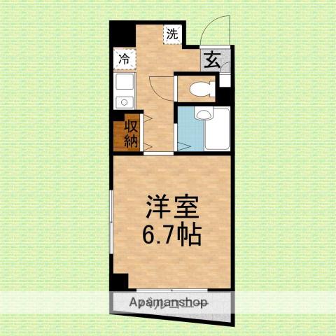 GRACE(1K/2階)の間取り写真