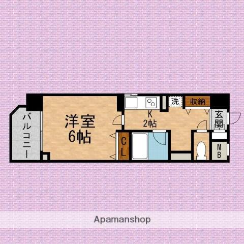 マセドワーヌ朝霞台(1K/1階)の間取り写真