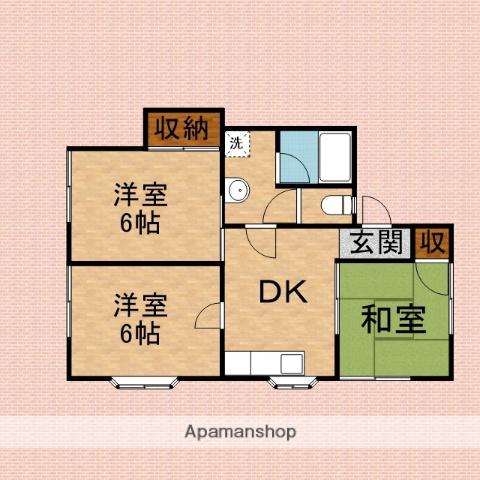 プレミールみずほ台(3DK/1階)の間取り写真