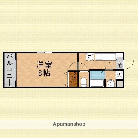 アルティエーレ(1K/1階)の間取り写真