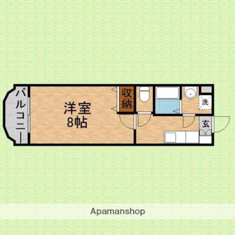 アルティエーレ(1K/3階)の間取り写真