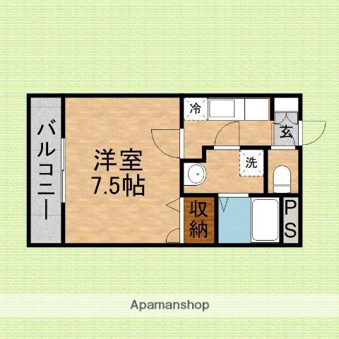 プロスペラーレ(1K/3階)の間取り写真