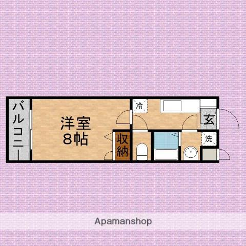 CHARM GARDENCITY(1K/2階)の間取り写真