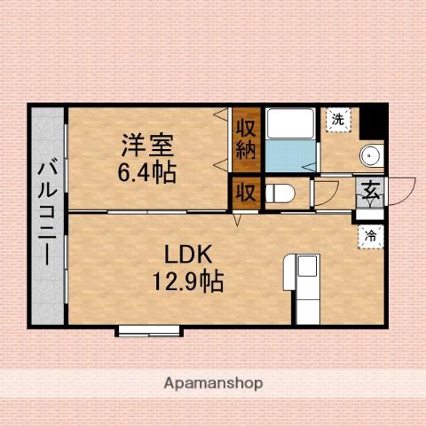 SERENO(1LDK/1階)の間取り写真