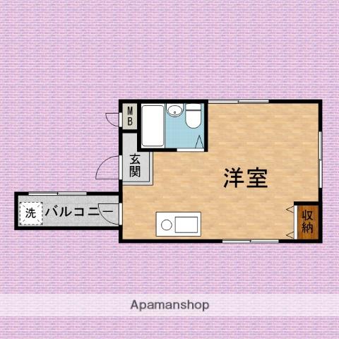 大栄志木パレス(ワンルーム/3階)の間取り写真