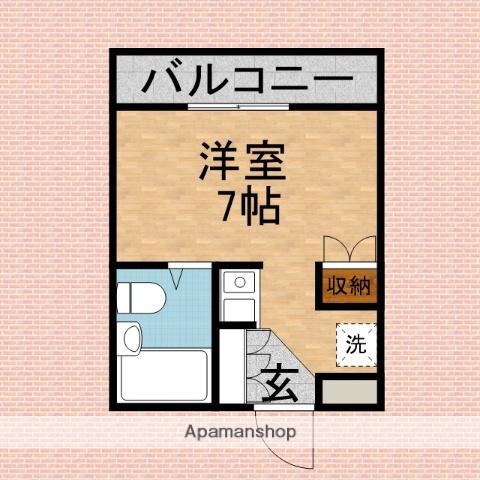 エスハイム(ワンルーム/1階)の間取り写真