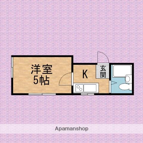 トーヨーハイツ(1K/1階)の間取り写真