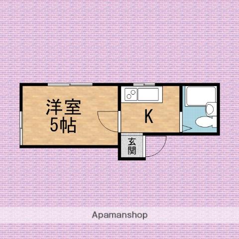 トーヨーハイツ(1K/1階)の間取り写真