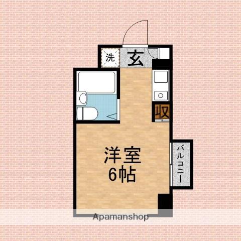 フォーレスト(ワンルーム/2階)の間取り写真