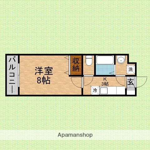 ディマーレ(1K/2階)の間取り写真