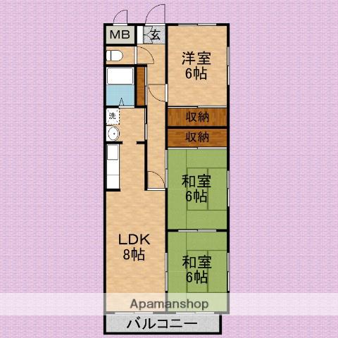 IL MESSAGGIO(3LDK/2階)の間取り写真