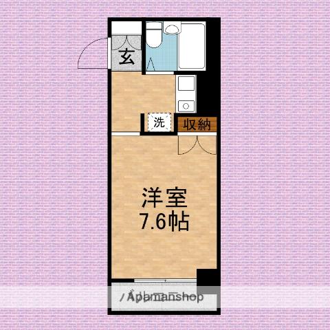 カミヤハイツ(1K/1階)の間取り写真