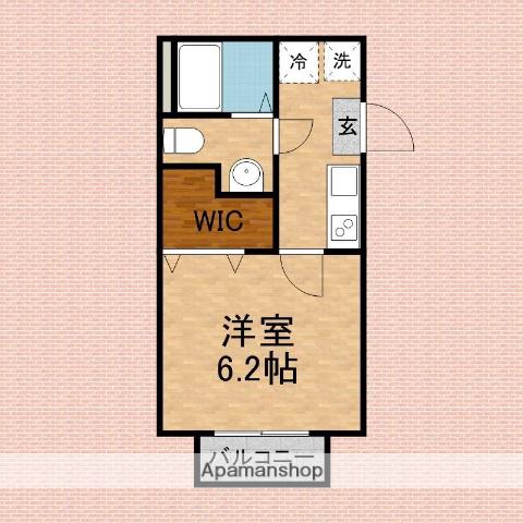 BEST STAGE ソレイユ鶴瀬(1K/1階)の間取り写真