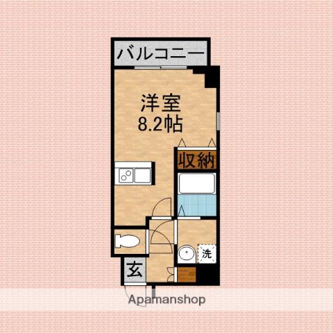 KONOMI ICHIBANKAN(ワンルーム/8階)の間取り写真