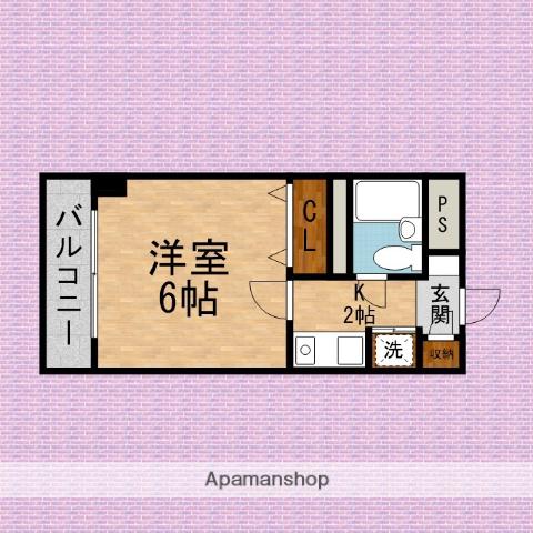 ラカータ川越 3階階 間取り