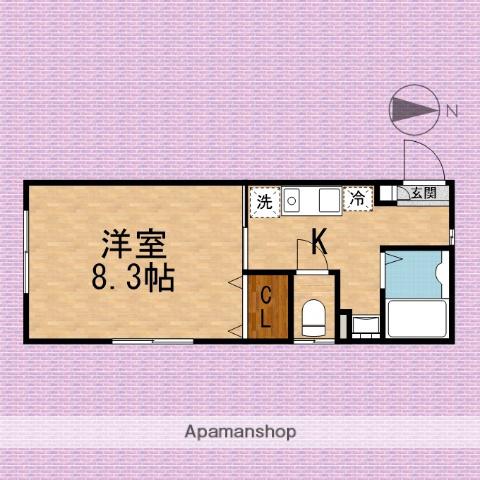 TOMIOハウス(1K/1階)の間取り写真