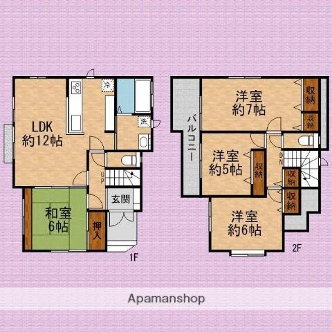 東武鉄道東上線 志木駅 徒歩9分 2階建 築12年(4LDK)の間取り写真