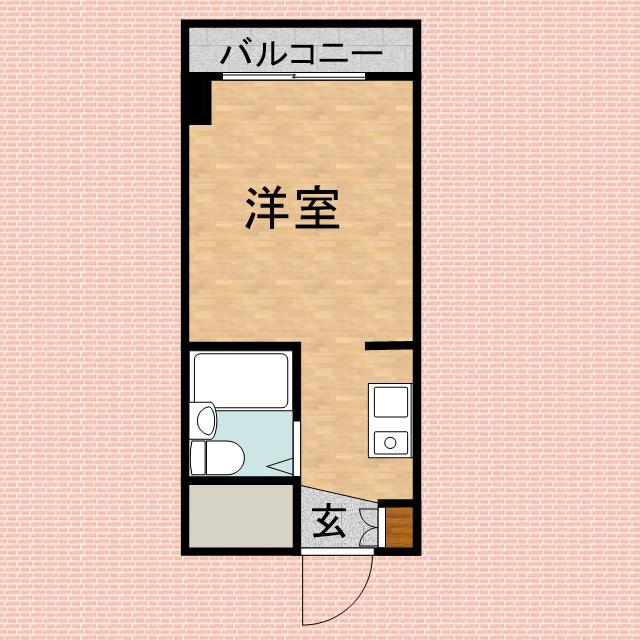 カレッジハイツASAKA Ⅰ(ワンルーム/2階)の間取り写真