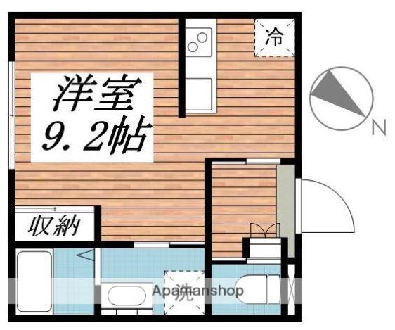 アイビー川越(ワンルーム/2階)の間取り写真